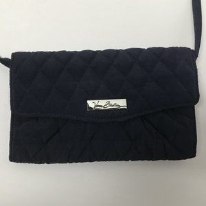 Vera Bradley Navy Blue Detachable Mini Crossbody/Wallet